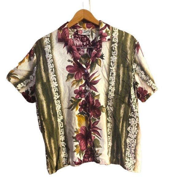 Vintage Hilo Hattie The Original Hawaiian Men’s Short Sleeve Button Up Shirt. - Picture 1 of 4